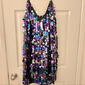 *SOLD* Plus Size Rainbow Dress